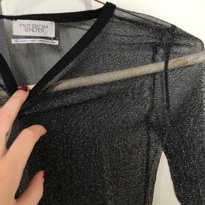 Sheer Glitter Top